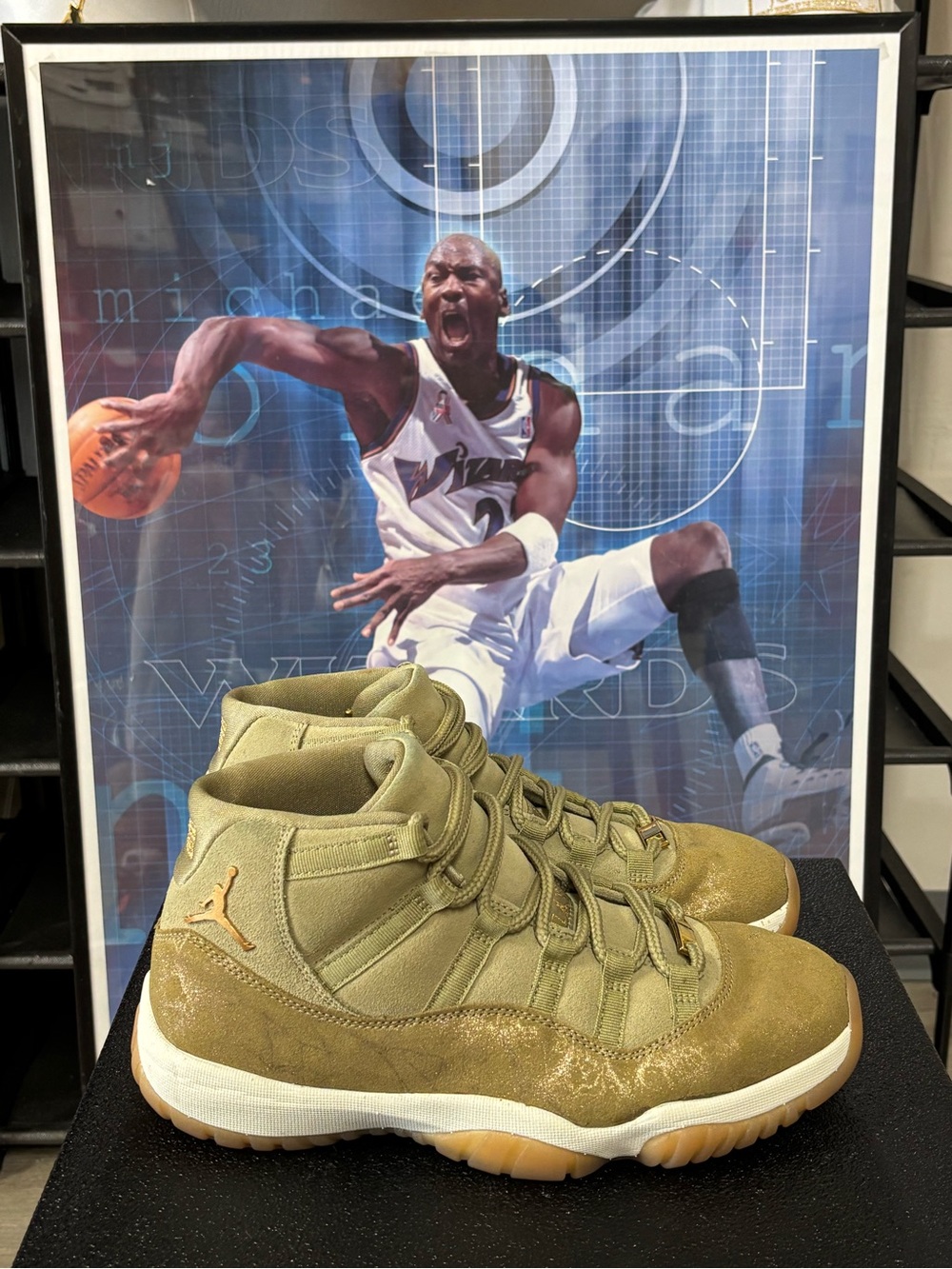 Size 10.5- Nike Air Jordan 11 Retro Olive Lux Neutral Olive/Sail AR0715-200